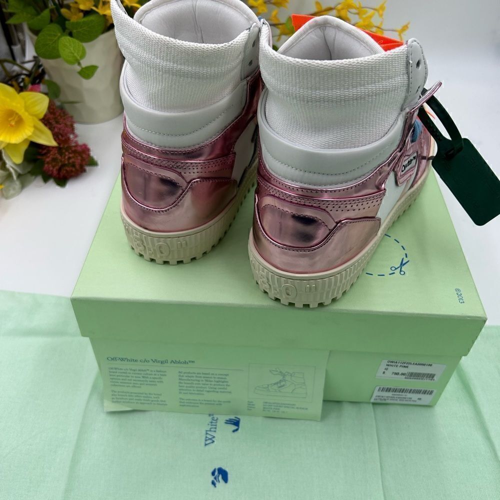 Women’s off white special edition high top sneakers size 40 made in Italy - Picture 7 of 11